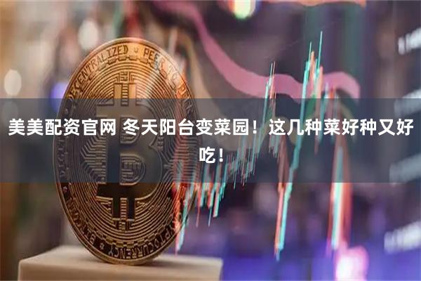 美美配资官网 冬天阳台变菜园！这几种菜好种又好吃！